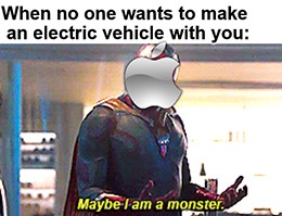 Apple EV Maybe I'm a monster meme