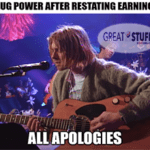 PLUG's restated earnings all apologies meme small