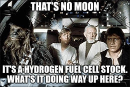 That's no moon, it's hydrogen stocks PLUG meme