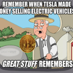 Remember when tesla made money selling evs? meme small
