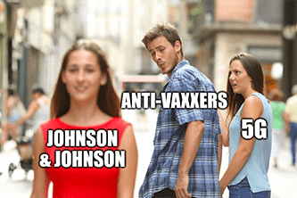 J&J anti-vaxvers turn away from J&J meme
