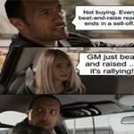 GM beat and raise it's rallying no sell-off meme small