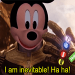 Mickey I am inevitable haha meme small