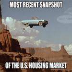 Thelma Louise housing market off a cliff meme small