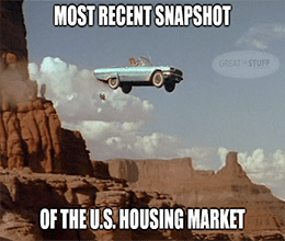 Thelma Louise housing market off a cliff meme small