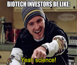 Biotech investors be like yeah science Cassava meme small