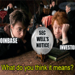 Harry Potter Coinbase SEC well's meme small