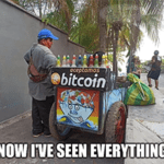 Bitcoin cart now seen everything El Salvador meme small