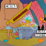 Alibaba Investors Daffy Duck meme small