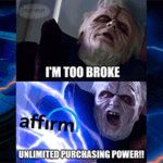 Target Affirm Unlimited Spending Power Star Wars Meme Small