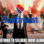 Nothing to see here move along LUV Southwest cancelations meme small