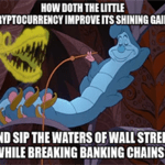 Caterpillar crypto improve shining gains breaking banking gains meme small