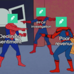 Robinhood declining sentiment poor revenue Spider-Man meme small