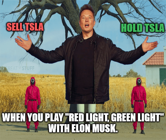 Elon Red Light, Green Light Squid Game Meme Big 