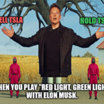 Elon Red Light, Green Light Squid Game Meme Small