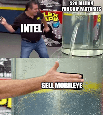 Intel Slap Duck Tape On Tank $20 Billion Meme