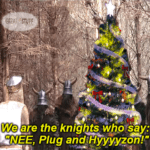 Knights who say NEE tree shrubbery meme - NextEra Hydrogen edition