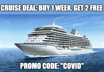 Cruise deal buy 1 week get 2 promo COVID