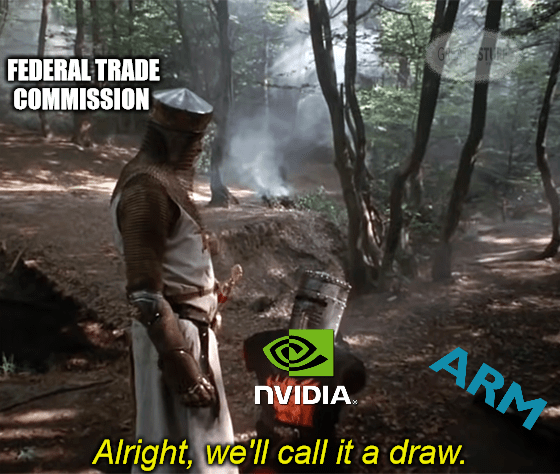 Nvidia FTC ARM Monthy Phython Meme