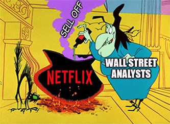 Netflix analysts cauldron sell-off meme