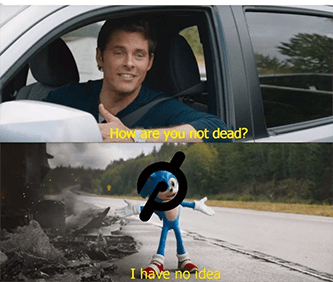 Peloton how are you not dead Sonic meme