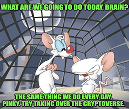 Pinky Brain Take Over the Metaverse Meme