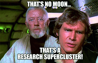 That's No Moon That's A Research Supercluster FB Meme