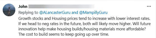 paul mampilly twitter question innovation reduce housing prices