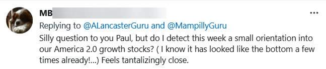 paul mampilly twitter question america 2.0 stocks