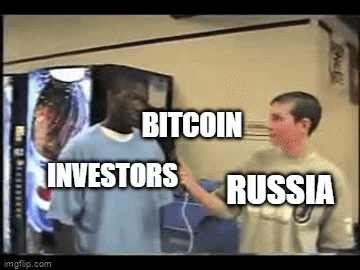 Crypto investors when Bitcoin crashes and Russia War
