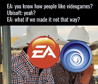 EA Ubisoft Videogame Trash Talk Meme