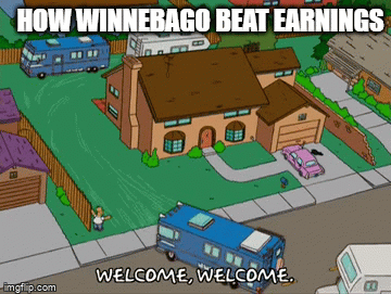 Winnebago earnings revenue up 39%