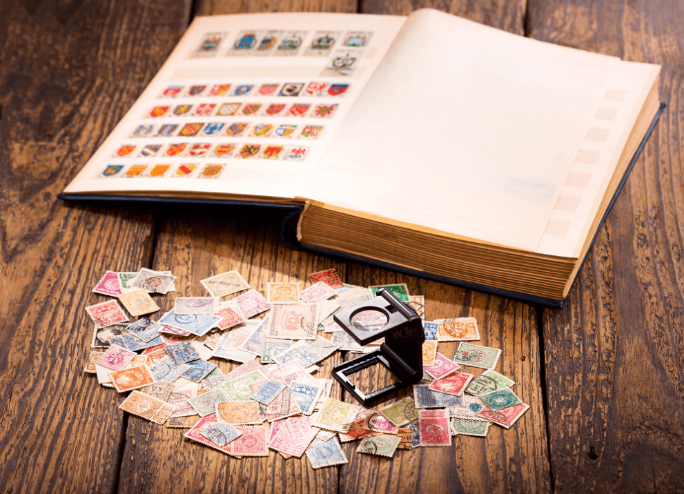 stamp collection helps portfolio