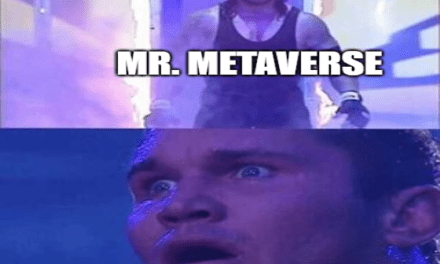 Mr. Metaverse meeting Meta Undertaker meme