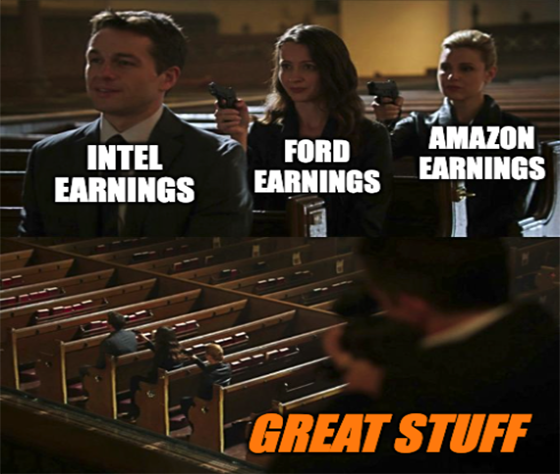 Intel Ford Amazon Earnings Meme