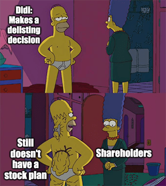 DiDi delisting stock plan meme
