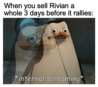 Selling Rivian Before it Rallies Meme