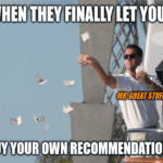 Great Stuff Picks let you buy own recommendations meme