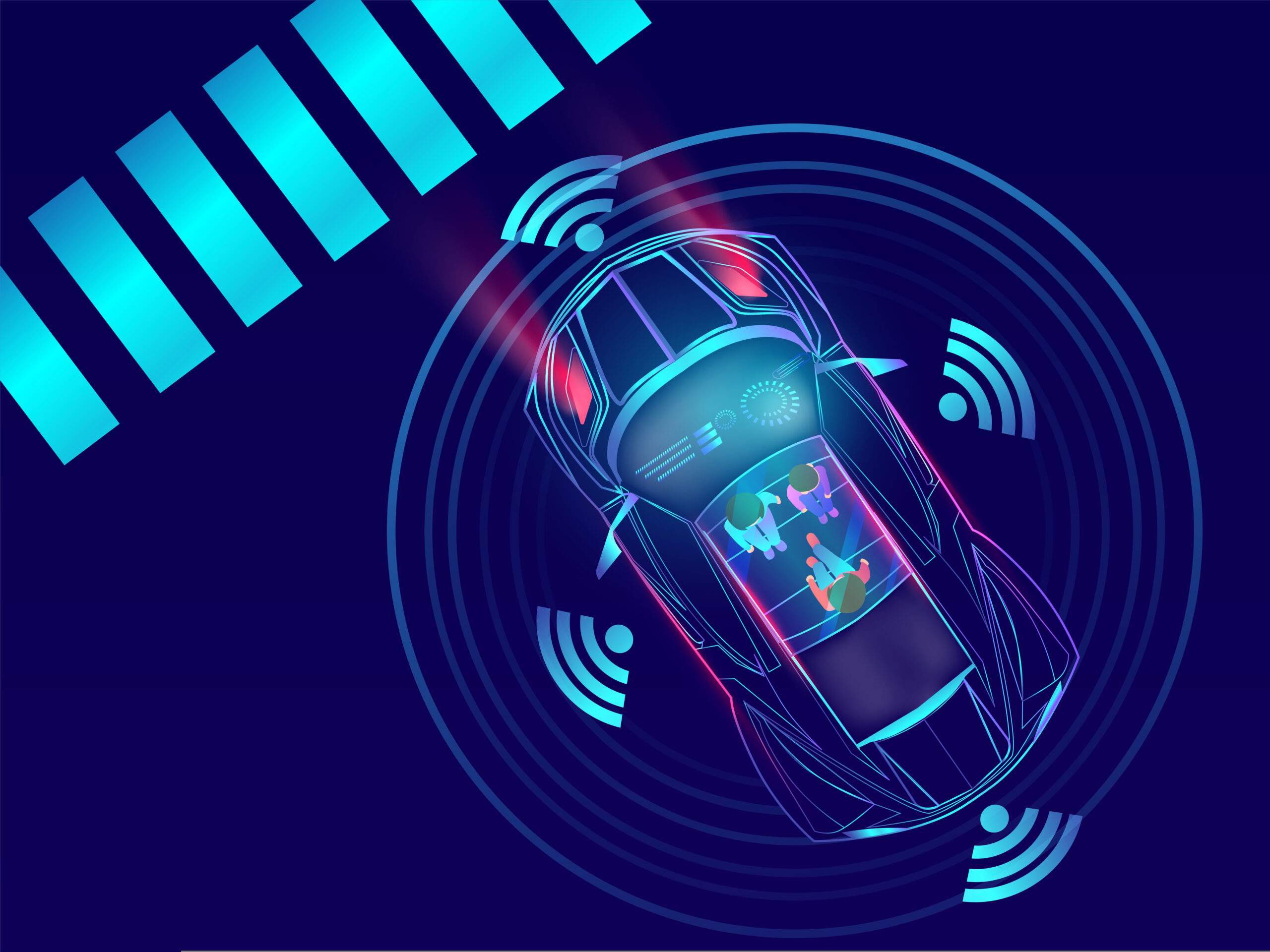 self-driving car with lidar