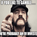 Tesla automakers Ford GM Lemmy if you like to gamble meme