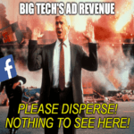Big tech's ad revenue nothing to see here meme