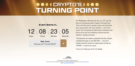 Crypto's turning point calendar countdown.