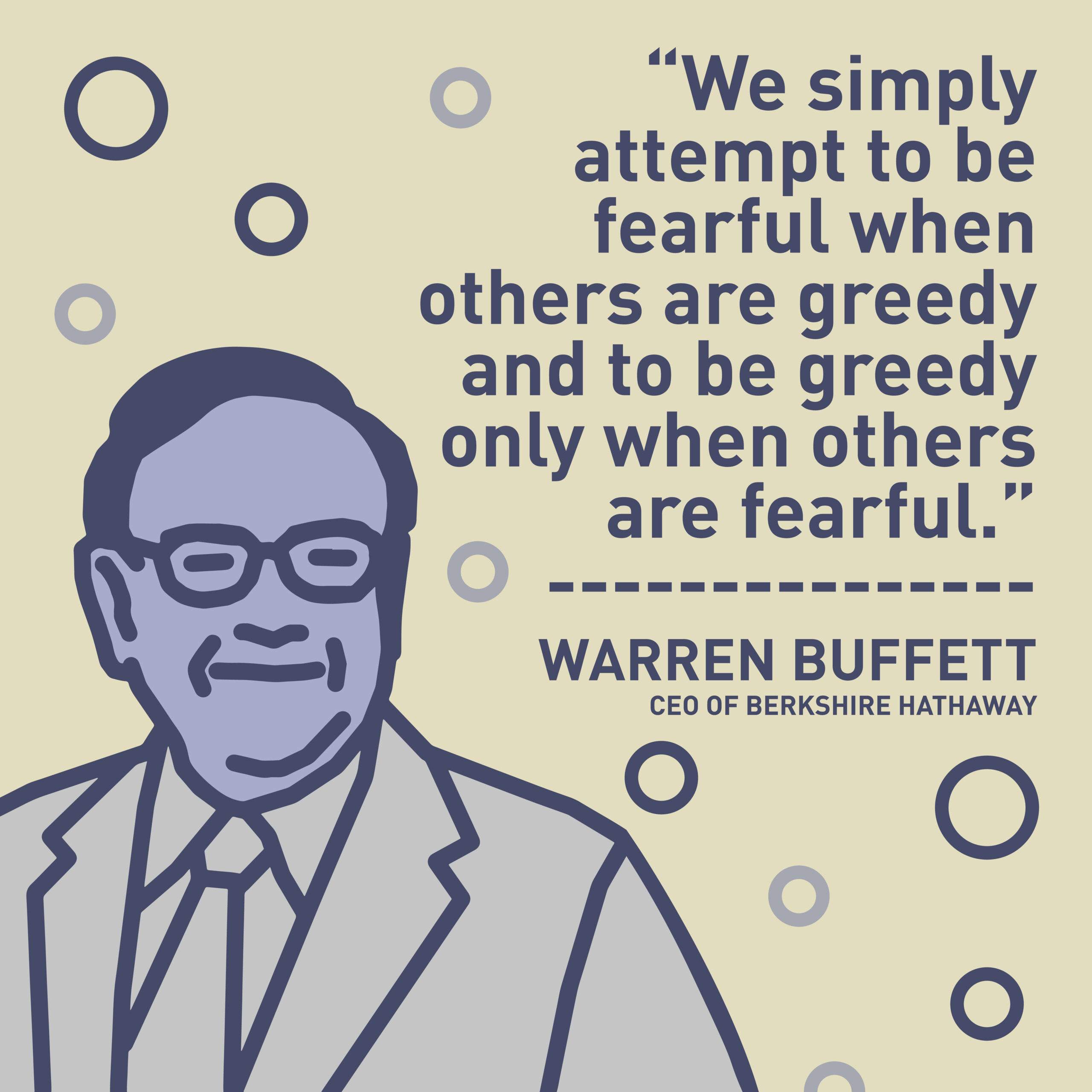 Warren Buffett's quote on investing.