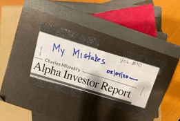 Charles Mizrahi's file of mistakes.