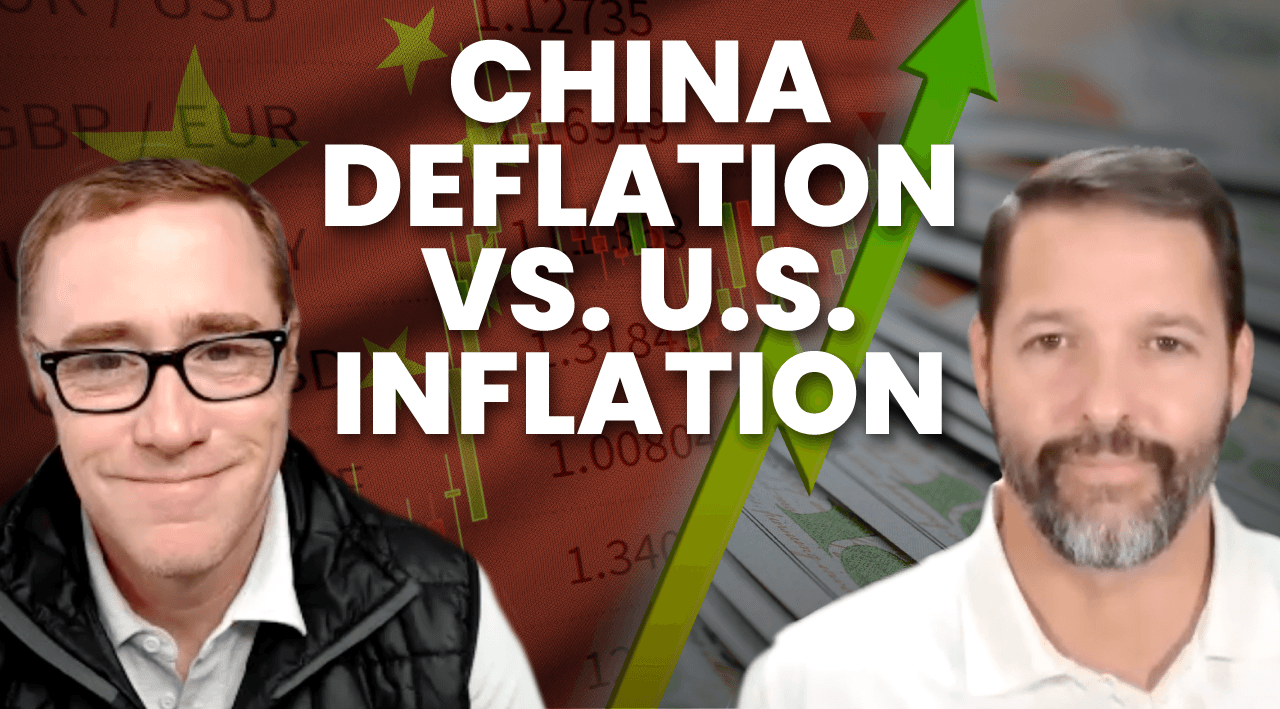 China's deflation vs. U.S.'s inflation.