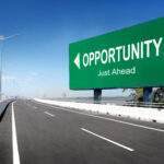 Sign pointing to opportunity