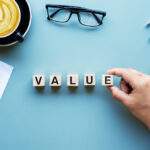 Value spelled out in blocks