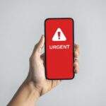 Urgent alert on phone