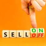 Blocks that say sell-off