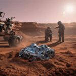 What strange material did researchers just find in Martian rocks?